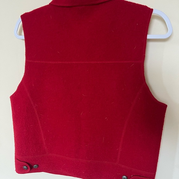 Red Button-Up Vest - Picture 4 of 4